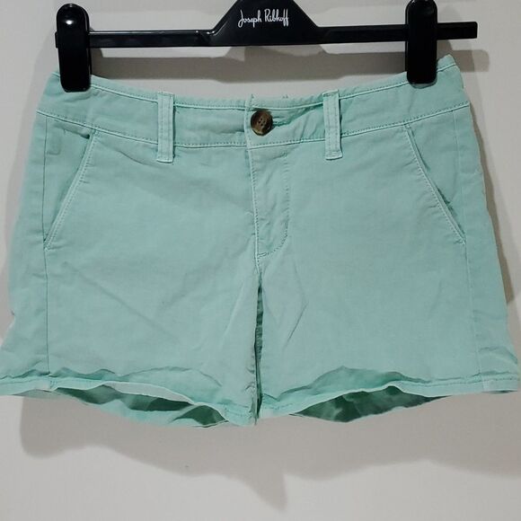 AMERICAN Eagle teal stretch shorts - Picture 1 of 8